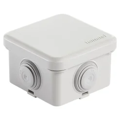 Boîte de dérivation extérieure avec 4 passe-câbles et système de verrouillage intégré 65 x 65 x 40 mm^Diall Best