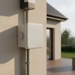 Boîte de dérivation extérieure avec 4 passe-câbles et système de verrouillage intégré 65 x 65 x 40 mm^Diall Best