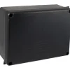 Boîte de dérivation rectangulaire noire IP65 -^Solera Online