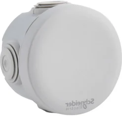 Boîte de dérivation ronde extérieure avec 4 passe-câbles et système de verrouillage 60 x 40 mm Mureva Box gris^Schneider Electric New