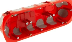 Boîte d'encastrement No Airbox Multiplat 3 postes - P 40 mm-Protec