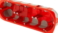 Boîte d'encastrement No Airbox Multiplat 3 postes - P 40 mm-Protec