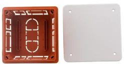 Boîte dérivation à encastrer 92x92x45mm-Zenitech Outlet