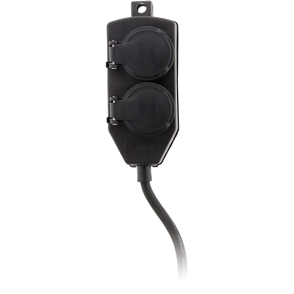 Boîtier de dérivation 4 prises IP44 5m - Noir --Zenitech Sale