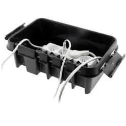 Boîtier de raccordement étanche IP55 - Noir --Zenitech Online