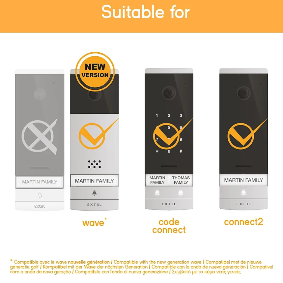 Boîtier pour montage encastré du visiophone Wave (720313) et Connect 2 (référence 720324) - - 720322^Extel Clearance