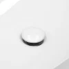 Bouchon de vidange H109mm blanc universel pop-up pour lavabo avec trop-plein joints inclus-Luxebath Hot