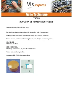 Bouchon Diamètre du corps 9 Diamètre de tête: 13 Longueur sous tête 6.4 nylon noir - 1000 pièces-Vis Express New