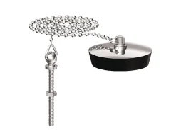 Bouchon d'évier 40x45 plaque inox à chainette avec borne - WATTS - 4643067^Watts Industries Sale