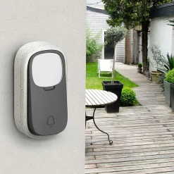 Bouton d'appel supplémentaire sans fil sans pile pour le carillon Bamboo - Bamboo Push - - 102503^Avidsen Discount