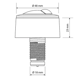 Bouton de chasse d'eau à étrier^Flomasta Hot