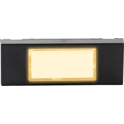 Bouton de sonnette filaire lumineux noir horizontal^Blyss Sale