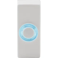 Bouton de sonnette filaire lumineux blanc^Blyss Clearance