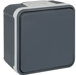 Bouton poussoir 10A - IP55 - OXXO Couleur Gris^Eurohm Best