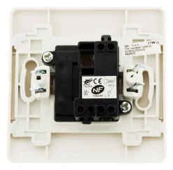 Bouton poussoir bornes auto - blanc - Venus -^Zenitech Online