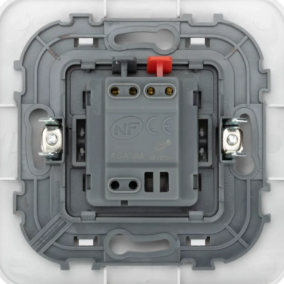 Bouton poussoir Kennet blanc complet-Jacobsen Hot