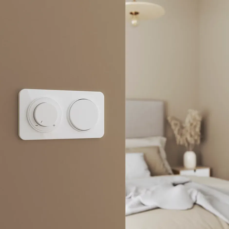 Bouton poussoir Espen blanc à composer-Jacobsen Best