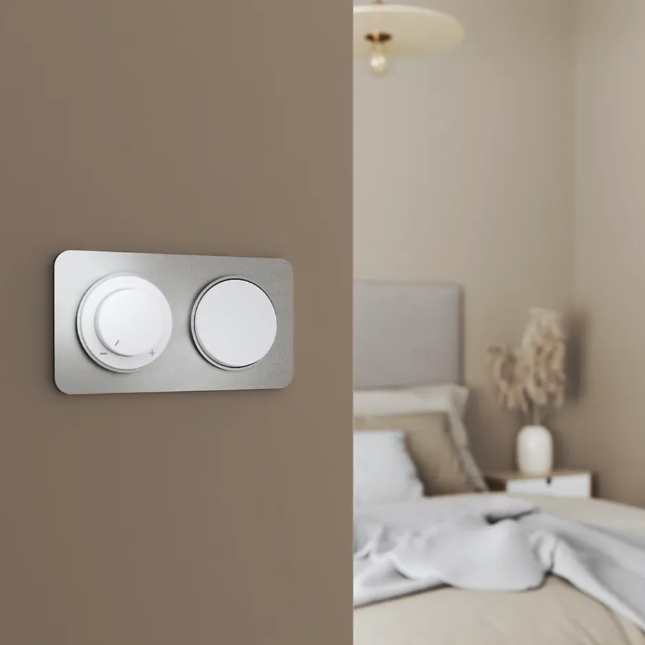 Bouton poussoir Espen blanc à composer-Jacobsen Best