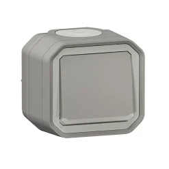Bouton poussoir lumineux Plexo gris en saillie^Legrand Outlet