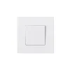 Bouton poussoir sans terre blanc complet^ Sale
