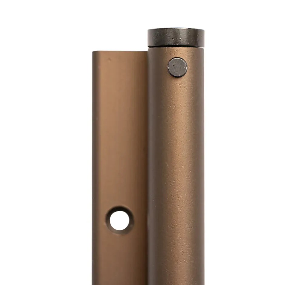 Bras à ressort ferme porte, a corps très fin en Aluminium anodisé bronze-Hardwarexchange Outlet