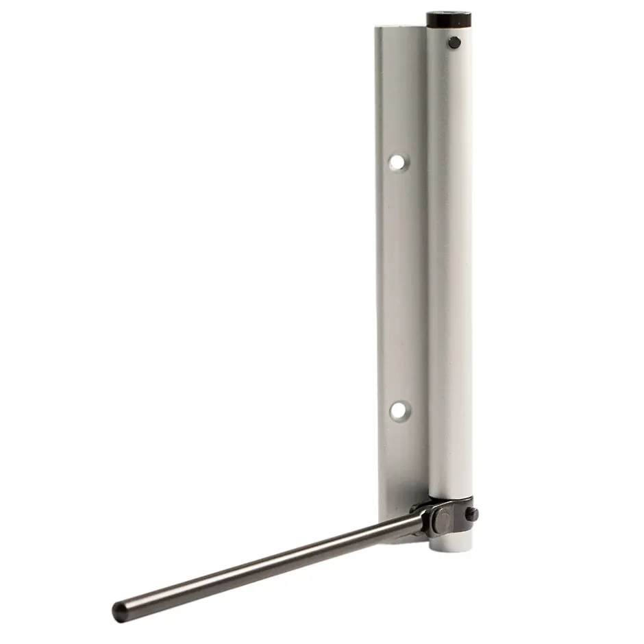 Bras à ressort ferme porte, a corps très fin en Aluminium anodisé argent-Hardwarexchange Discount