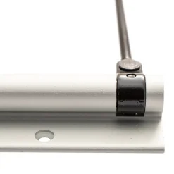 Bras à ressort ferme porte, a corps très fin en Aluminium anodisé argent-Hardwarexchange Discount