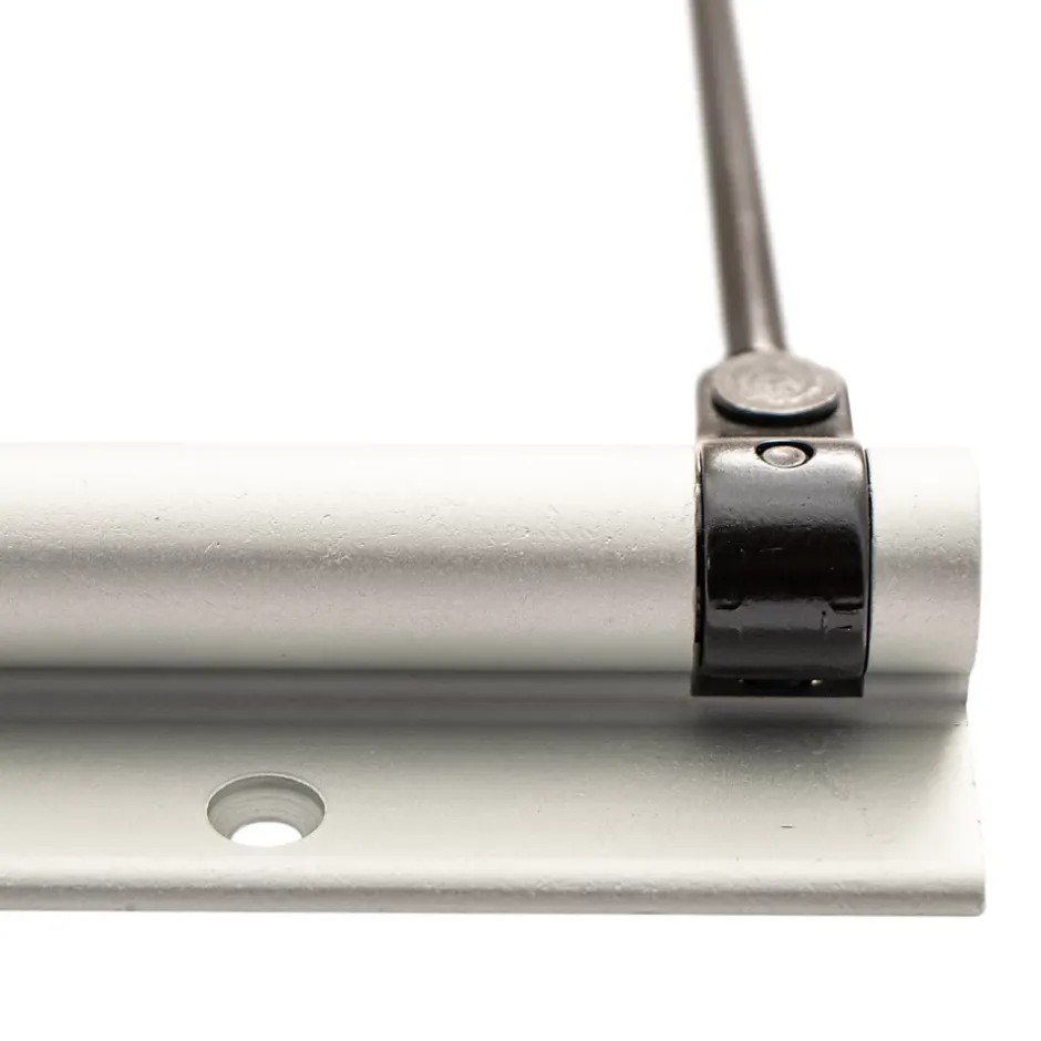 Bras à ressort ferme porte, a corps très fin en Aluminium anodisé argent-Hardwarexchange Discount