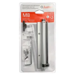 Bras à ressort ferme porte, a corps très fin en Aluminium anodisé argent-Hardwarexchange Discount