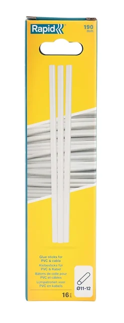Bâton de colle PVC câbles transparente 190 mm , 16 pièces-Rapid Online