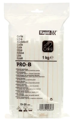 Bâtons de colle Ø 12 mm à usage général. 1 kg. Sac plastique-Rapid Hot