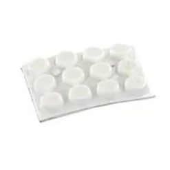 Butée ø12,7 adhésif Blanc Caoutchouc^Vynex Clearance