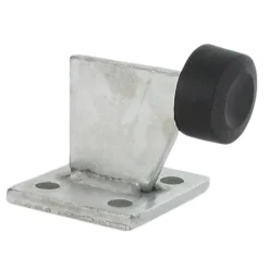 Butée de portail - Acier zingué blanc - 62mm - Fixations au sol-Secury-T Best