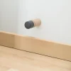 Butée murale Rei bois hêtre ⌀3,5x H.9 cm- Discount