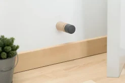 Butée murale Rei bois hêtre ⌀3,5x H.9 cm- Discount