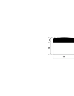 Butoir à visser, fixation au sol, aluminium, bague caoutchouc,diamètre 40x29mm, blanc --Thirard Clearance