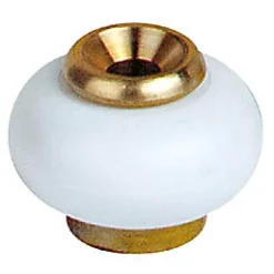 Butoir ø30 x Hauteur 37 mm sol laiton blanc-Diall Sale