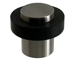 Butoir de porte zamak nickelé inox Ø3,2 cm-Diall