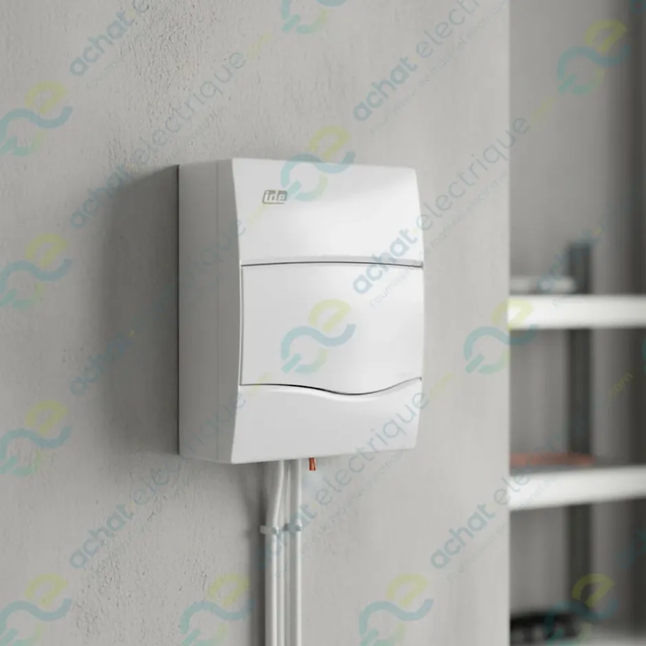 Bv8po - Tableau De Distribution électrique Résntiel - 8 Modules - 228x191x99mm - Avec Rail Din^Ide Hot