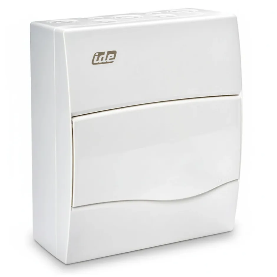 Bv8po - Tableau De Distribution électrique Résntiel - 8 Modules - 228x191x99mm - Avec Rail Din^Ide Hot