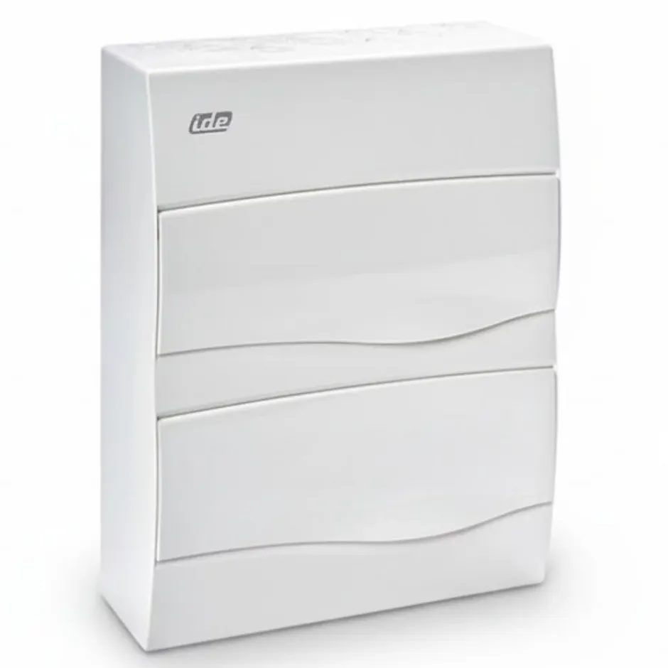 Bv24po - Tableau De Distribution Résntiel - 2 Rangées De 12 Modules - 353x264x99mm - Avec Rail Din^Ide New