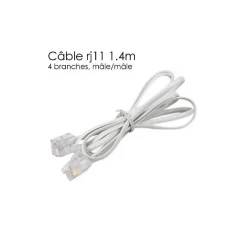 Cable telephone rj11 1,40 metres-Jod1 New