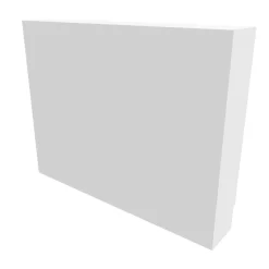 Cache nourrice plomberie en acier Blanc - Largeur fixe - Taille 6 : 650 x 850 x 150 mm-Atole