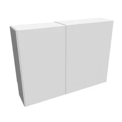 Cache nourrice plomberie en acier Blanc - Largeur réglable - Taille 3 : 650 x 355 à 650 x 150 mm^Atole Best