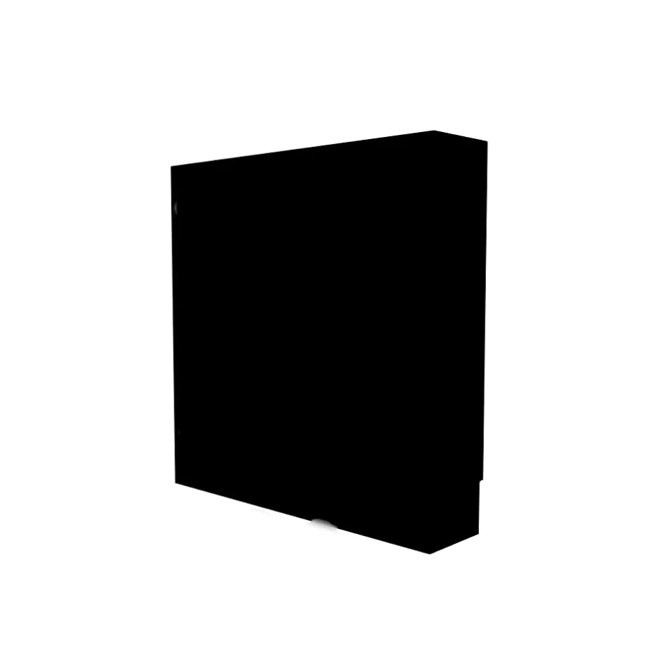 Cache nourrice plomberie en acier Noir - Largeur fixe - Taille 5 : 650 x 650 x 150 mm^Atole