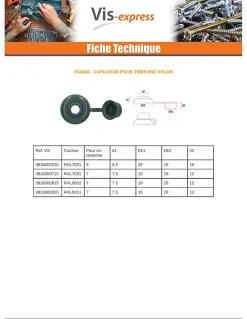 Cache Tirefond De 7 RAL9001 blanc creme - 100 pièces^Vis Express Online