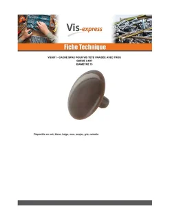 Cache vis Nylon Gris Diamètre de tête: 15 QUEU2.5X7 - 100 pièces^Spax Clearance