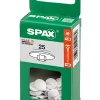 Cache-vis vis T20 blanc ø12 mm - 25 pièces^Spax France Online