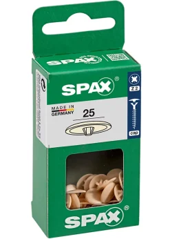 Cache-vis vis Z2 beige ø12 mm - 25 pièces-Spax France Discount