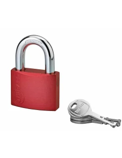 Cadenas à clé Colorful, laiton, intérieur, anse acier, 50mm, 3 clés --Thirard Online
